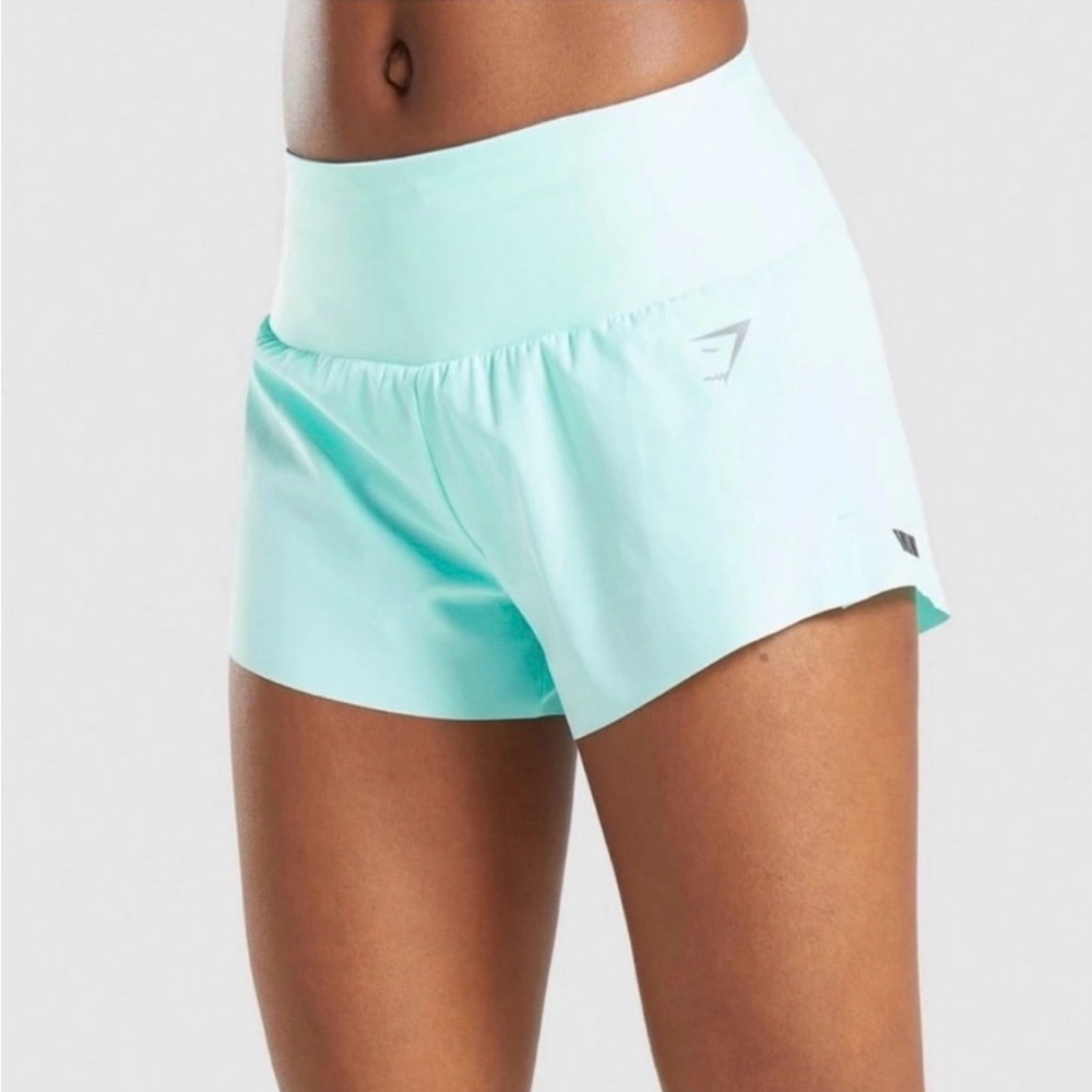 Gymshark Mint Green Athletic Shorts